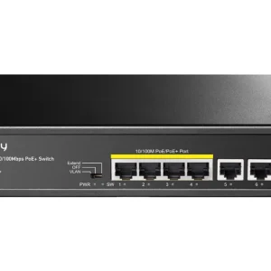 cudy-6-port-fast-ethernet-4-poe-60w-switch