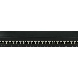 linkbasic-24-port-cat5e-shielded-rack-mount-patch-panel